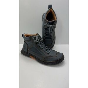 Men's Salkin USA 2317 Lace-Up Hiking Boots Gray Suede Leather Size 42 EU / US 9